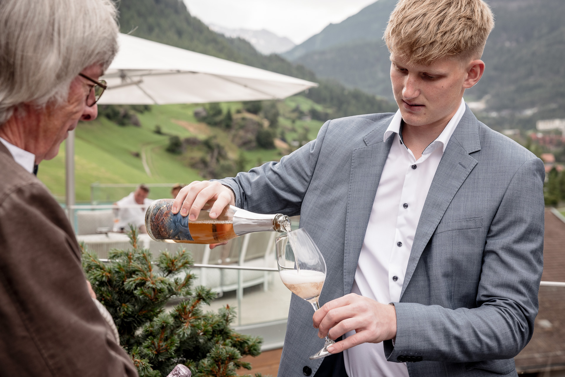 Johannes Achs bei der Wein am Berg Summer Edition