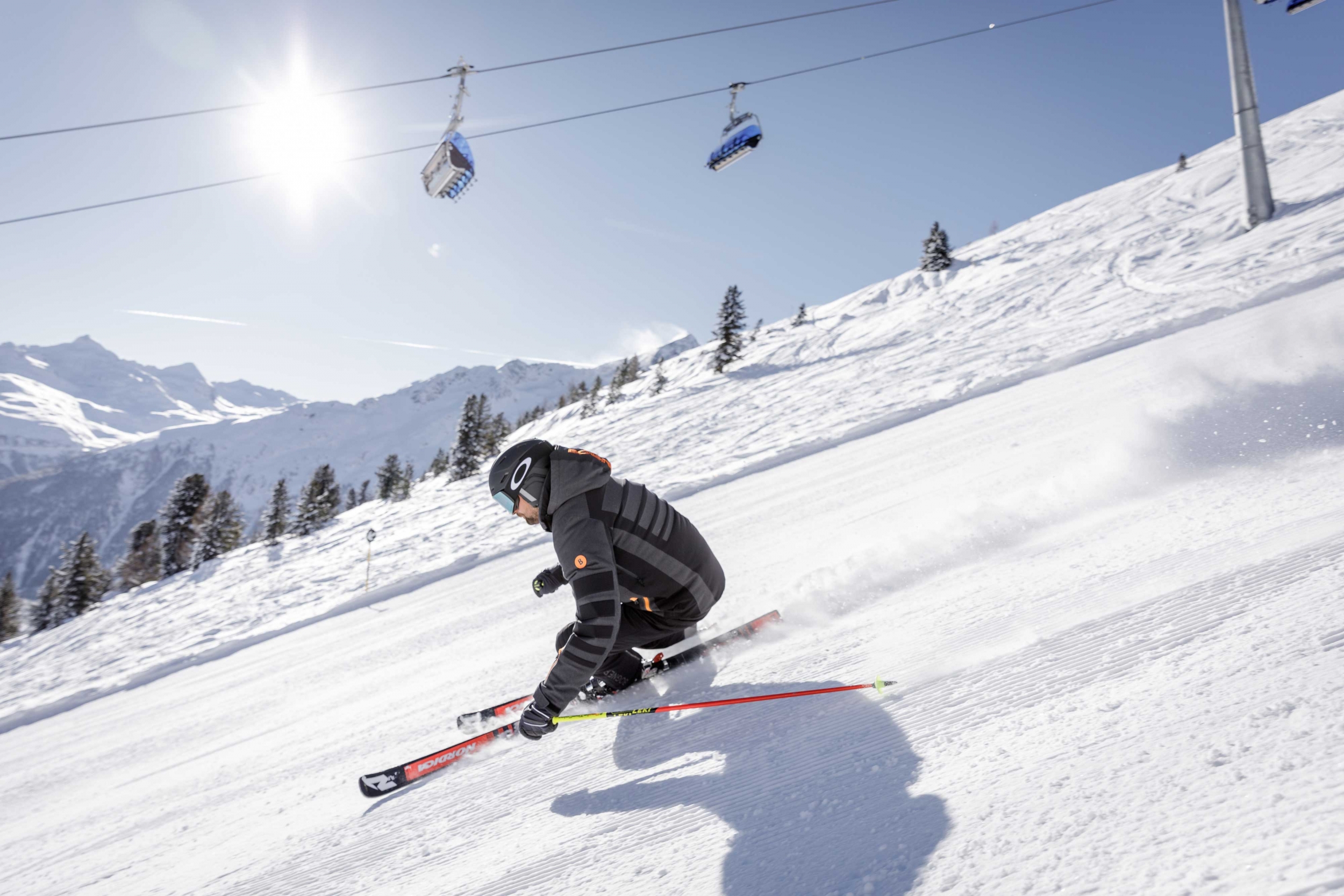 Skifahren im Skigebiet Sölden in Österreich