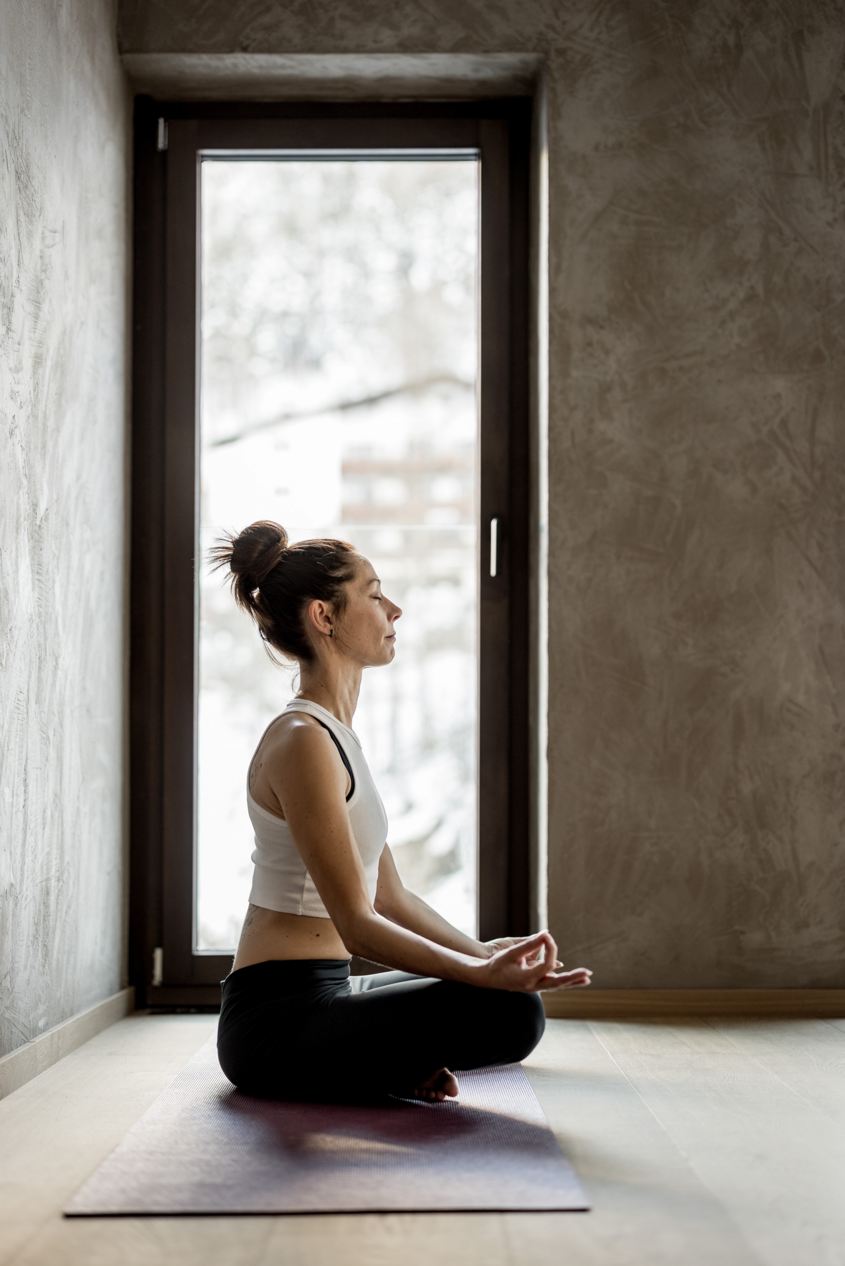 Yogalehrerin Anja im Hotel Das Central in Sölden