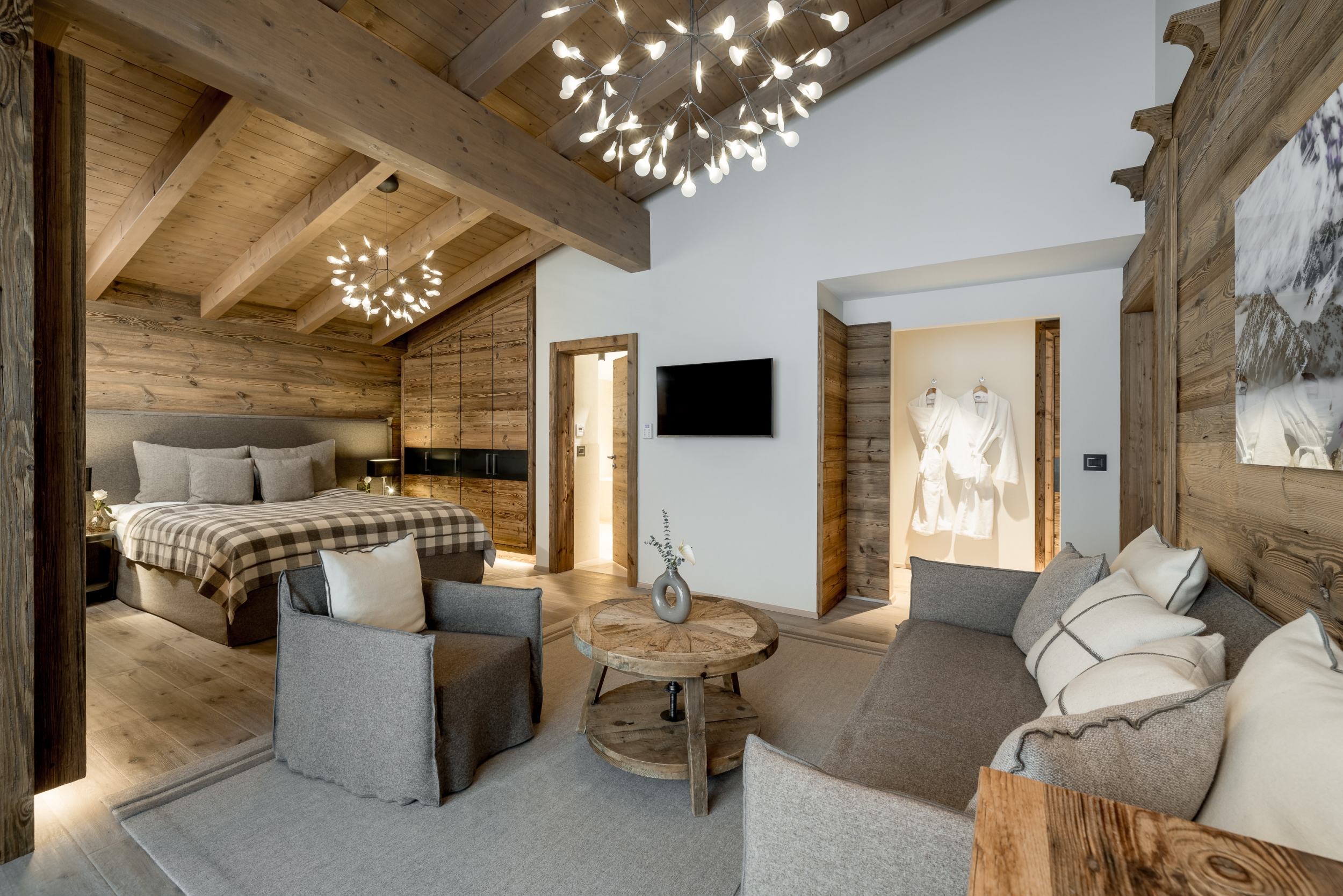 Ansicht Juniorsuite Edelweiss im Hotel Das Central in Sölden Ansicht Juniorsuite Edelweiss im Hotel Das Central in Sölden